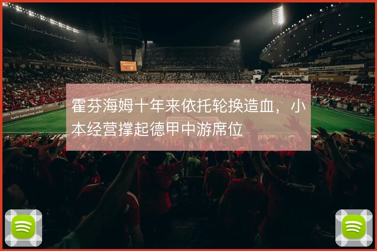 霍芬海姆十年来依托轮换造血，小本经营撑起德甲中游席位